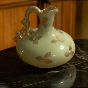 Small Green Silver Leaf Pitcher